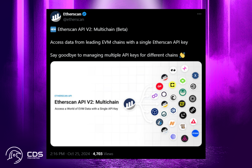 Multichain Access Simplified: Etherscan v2 API Integrates 50 Blockchain Networks