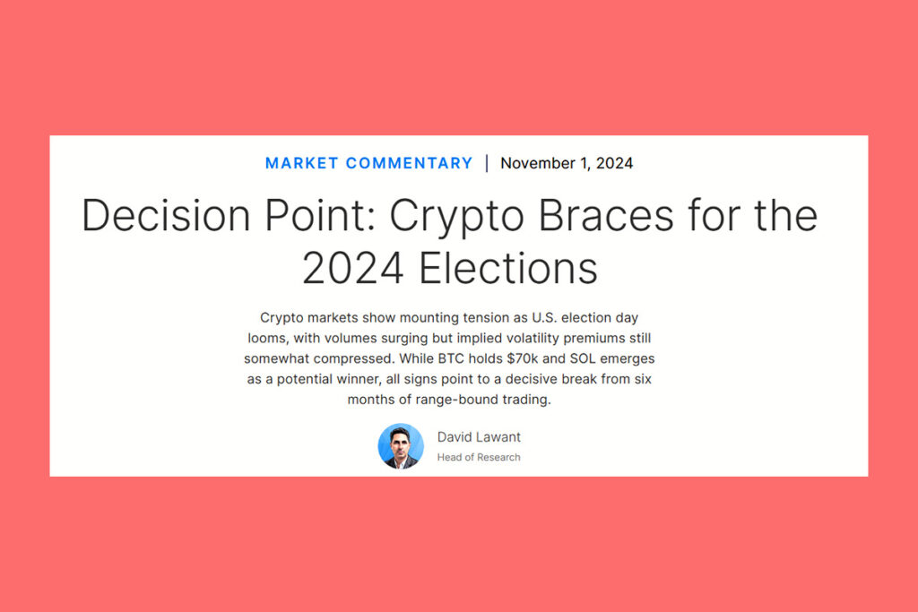 What Close US Election Results Mean for the Crypto Market's Path Forward?